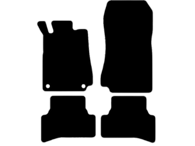 MATTENSET VELOURS (DONKERGRIJS) MERCEDES CLK 1997-2003 C208