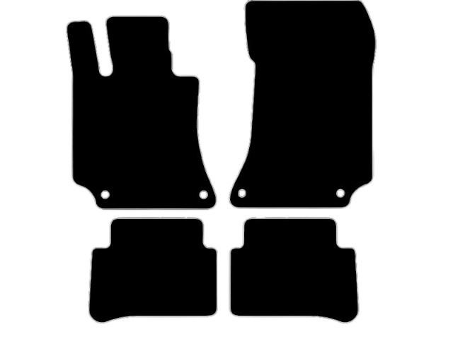 MATTENSET VELOURS (DONKERGRIJS) MERCEDES CLS W218 2011-