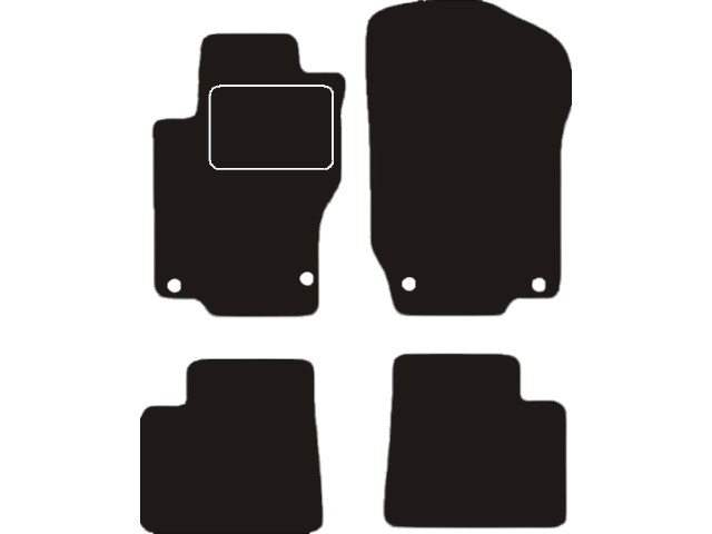 MATTENSET VELOURS (DONKERGRIJS) MERCEDES ML W164 2005-