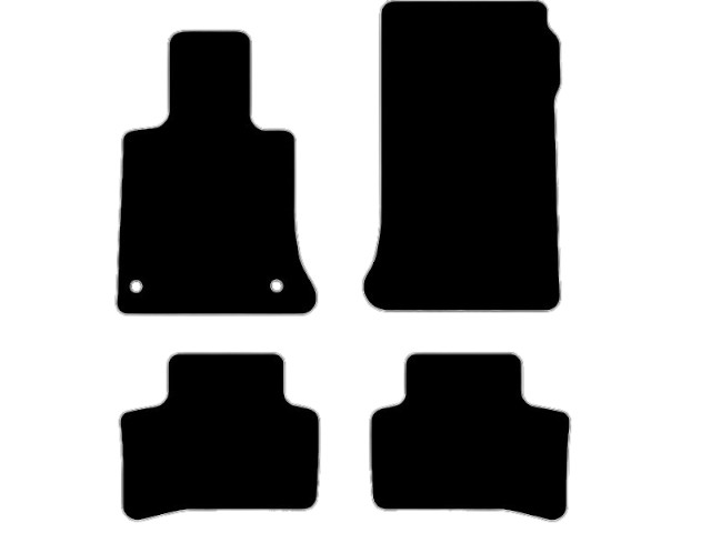 MATTENSET VELOURS (DONKERGRIJS) MERCEDES GLK W204 2008-