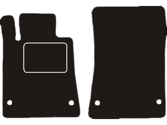 MATTENSET VELOURS (DONKERGRIJS) MERCEDES SLK R172 2012-