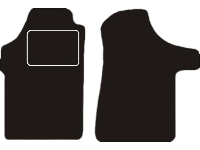 MATTENSET VELOURS (DONKERGRIJS) MERCEDES VITO VOOSET 2004-2014