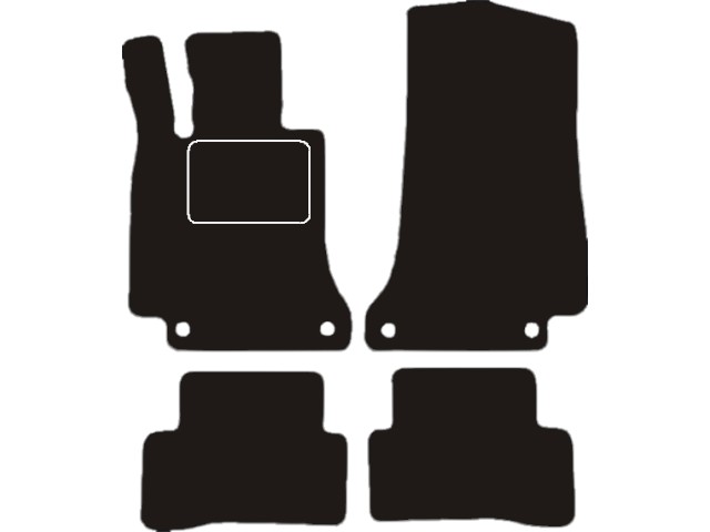 MATTENSET VELOURS (DONKERGRIJS) MERCEDES W205 C 2014-