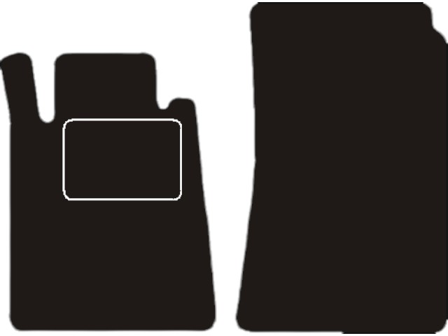 MATTENSET VELOURS (DONKERGRIJS) MERCEDES R171 SLK 2004-