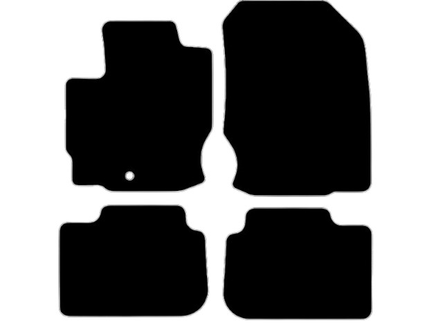 MATTENSET VELOURS (DONKERGRIJS) MITSUBISHI COLT 2005-2008 3-DRS