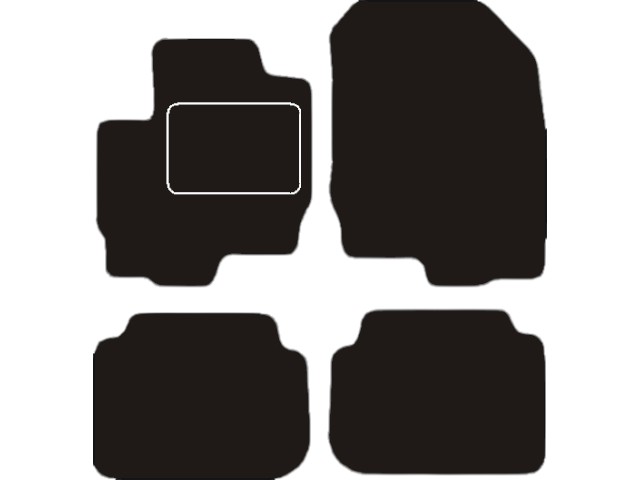 MATTENSET VELOURS (DONKERGRIJS) MITSUBISHI COLT 2004-2008 5-DRS