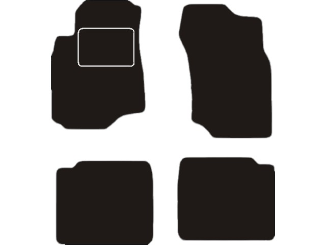 MATTENSET VELOURS (DONKERGRIJS) MITSUBISHI LANCER 2003-2007