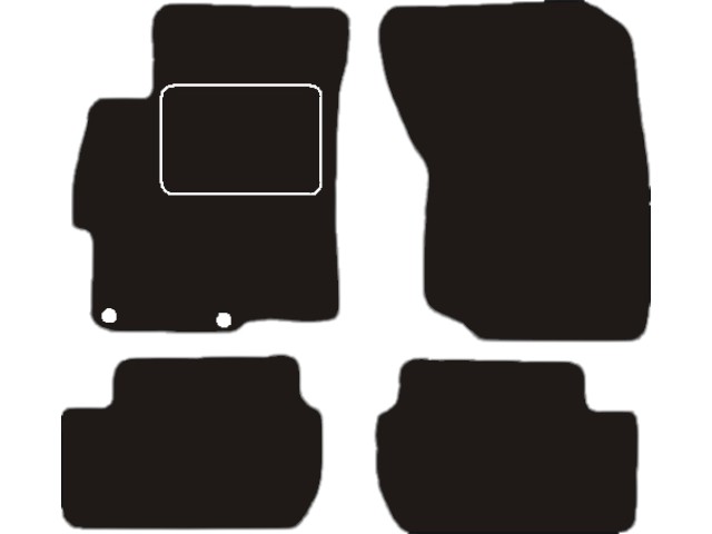 MATTENSET VELOURS (DONKERGRIJS) MITSUBISHI LANCER 2007-