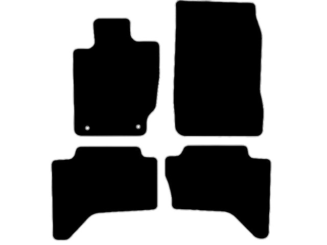 MATTENSET VELOURS (DONKERGRIJS) MITSUBISHI L200 2016- PICKUP ENKELE CABINE