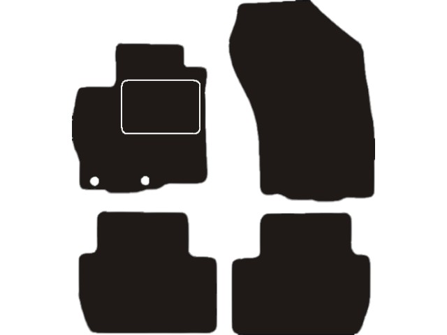 MATTENSET VELOURS (DONKERGRIJS) MITSUBISHI OUTLANDER 2007-2012