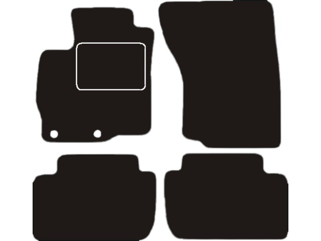 MATTENSET VELOURS (DONKERGRIJS) MITSUBISHI OUTLANDER 2012-