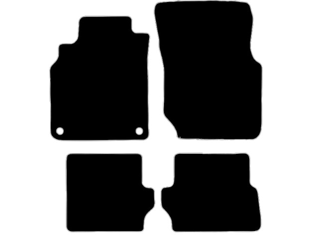 MATTENSET VELOURS (DONKERGRIJS) NISSAN ALMERA 5D 2000-