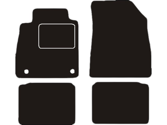 MATTENSET VELOURS (DONKERGRIJS) NISSAN MICRA 2017-