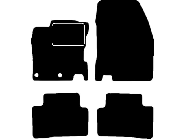 MATTENSET VELOURS (DONKERGRIJS) NISSAN QASHQAI 2014-