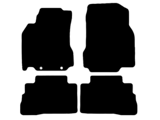 MATTENSET VELOURS (DONKERGRIJS) NISSAN CUBE 2009-