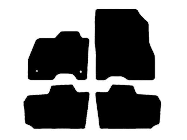 MATTENSET VELOURS (DONKERGRIJS) NISSAN LEAF 2012-