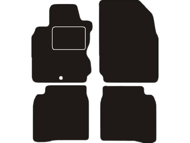 MATTENSET VELOURS (DONKERGRIJS) NISSAN NOTE 2006-2013