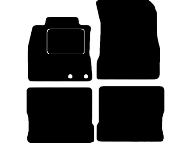 MATTENSET VELOURS (DONKERGRIJS) NISSAN NOTE 2013-