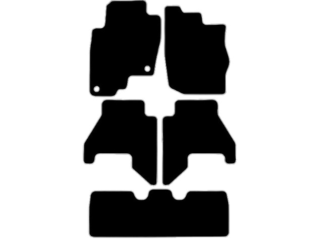 MATTENSET VELOURS (DONKERGRIJS) NISSAN PATHFINDER 2005-