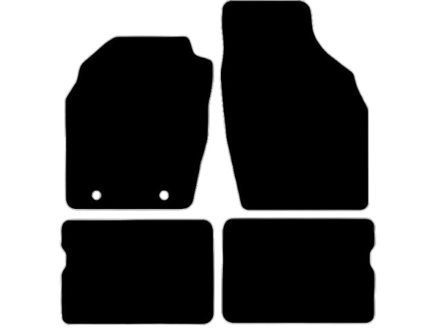 MATTENSET VELOURS (DONKERGRIJS) OPEL AGILA A 2000-2002