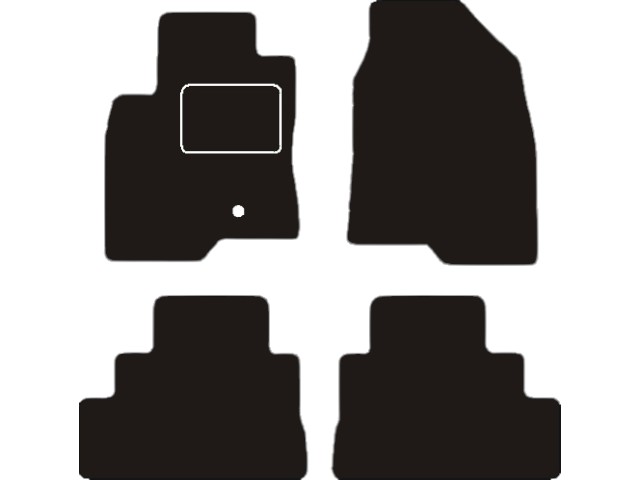 MATTENSET VELOURS (DONKERGRIJS) OPEL ANTARA 2006-