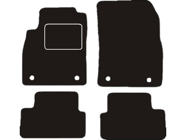 MATTENSET VELOURS (DONKERGRIJS) OPEL ASTRA J 2010-