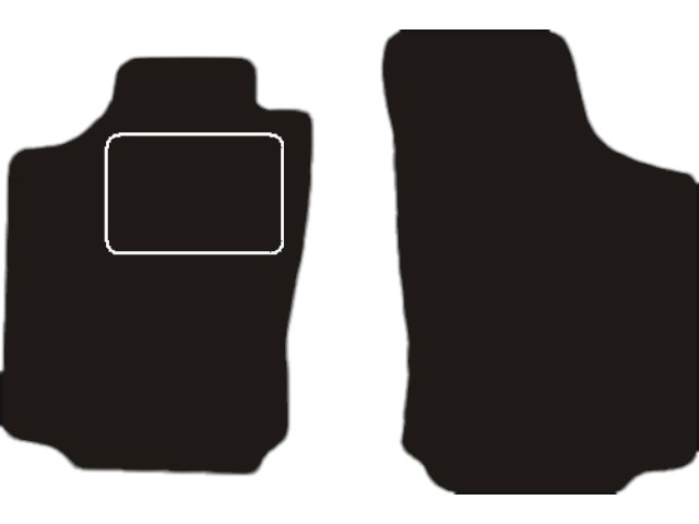 MATTENSET VELOURS (DONKERGRIJS) OPEL COMBO VOORSET 2001-2012