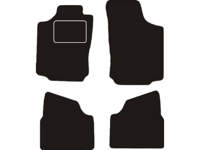 MATTENSET VELOURS (DONKERGRIJS) OPEL CORSA C 2000-2007
