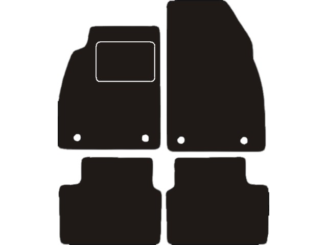 MATTENSET VELOURS (DONKERGRIJS) OPEL INSIGNIA 2008-2013