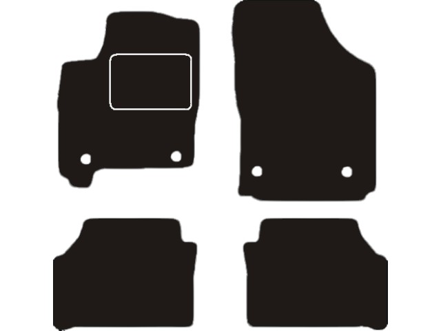 MATTENSET VELOURS (DONKERGRIJS) OPEL MERIVA A 2003-