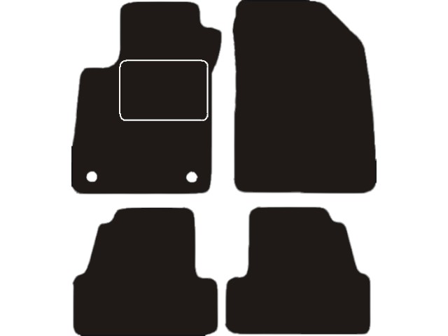 MATTENSET VELOURS (DONKERGRIJS) OPEL MOKKA B 2013-