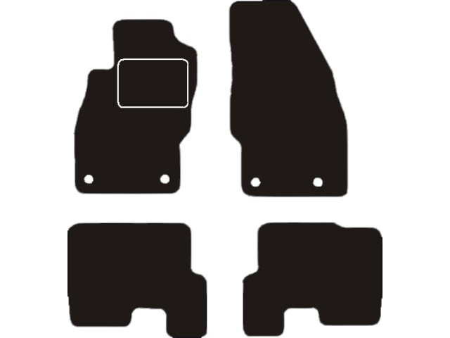 MATTENSET VELOURS (DONKERGRIJS) OPEL CORSA E 2014-