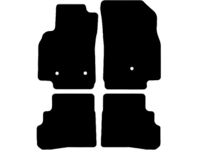 MATTENSET VELOURS (DONKERGRIJS) OPEL KARL 2015-