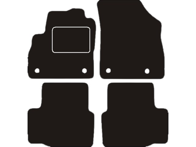 MATTENSET VELOURS (DONKERGRIJS) OPEL ASTRA K 2015-