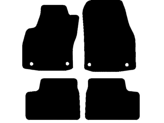 MATTENSET VELOURS (DONKERGRIJS) OPEL ASTRA 2006- TWINTOP