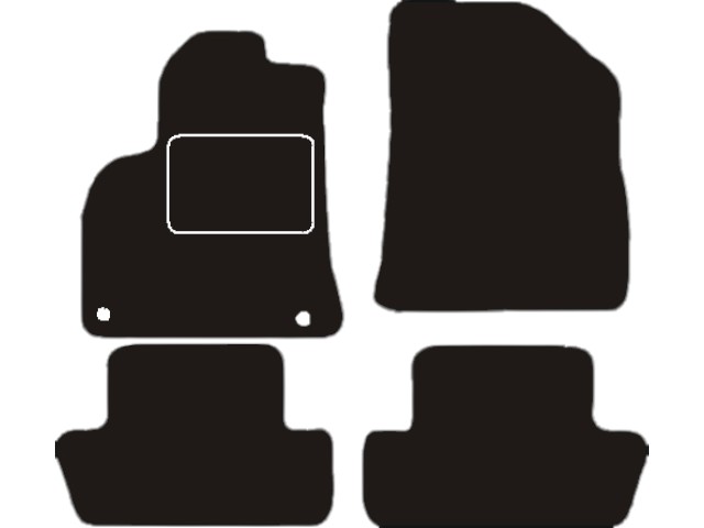 MATTENSET VELOURS (DONKERGRIJS) PEUGEOT 3008 2009-2016