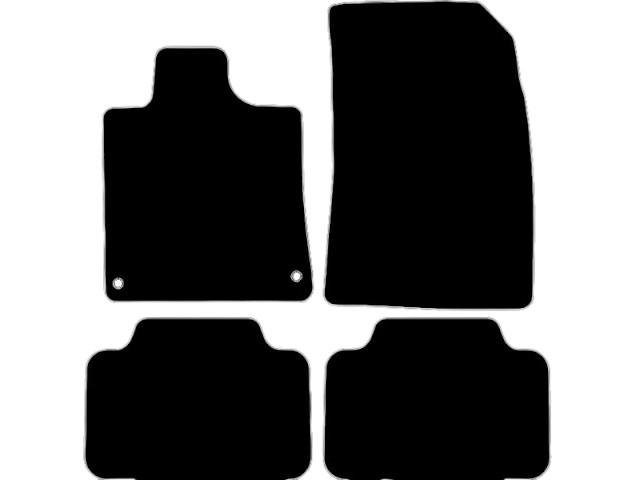 MATTENSET VELOURS (DONKERGRIJS) PEUGEOT 407 2004-