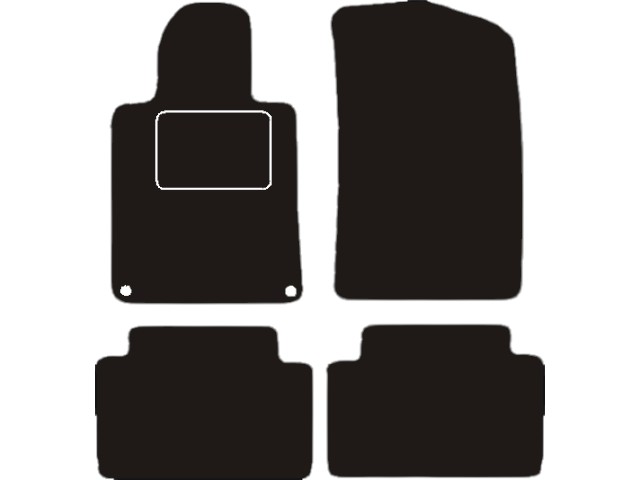 MATTENSET VELOURS (DONKERGRIJS) PEUGEOT 508 2010-