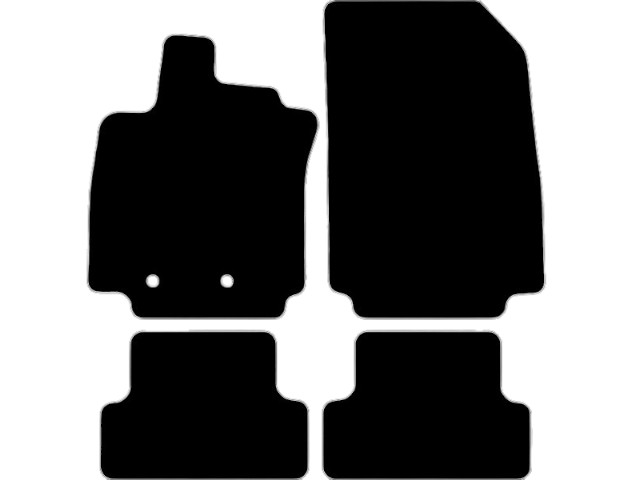 MATTENSET VELOURS (DONKERGRIJS) RENAULT CLIO III 2005-2012 ESTATE