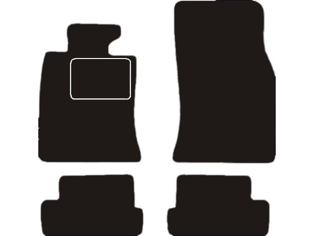 MATTENSET VELOURS (DONKERGRIJS) MINI CABRIO R57 2009-