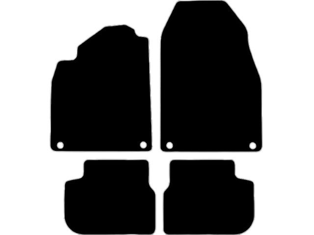 MATTENSET VELOURS (DONKERGRIJS) SAAB 9-3 CABRIO 2008-