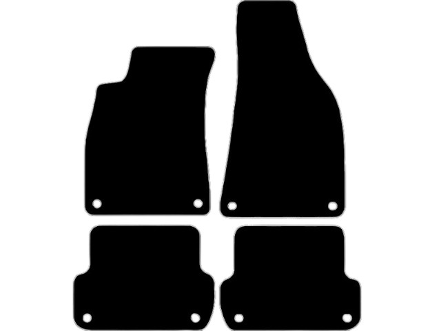 MATTENSET VELOURS (DONKERGRIJS) SEAT EXEO 2009-