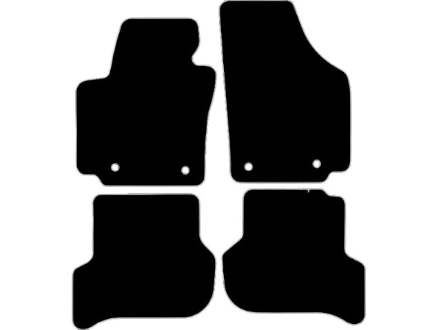 MATTENSET VELOURS (DONKERGRIJS) SEAT TOLEDO 2004-2008