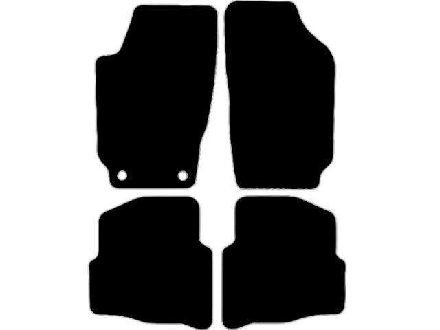 MATTENSET VELOURS (DONKERGRIJS) SKODA FABIA I 2000-2007
