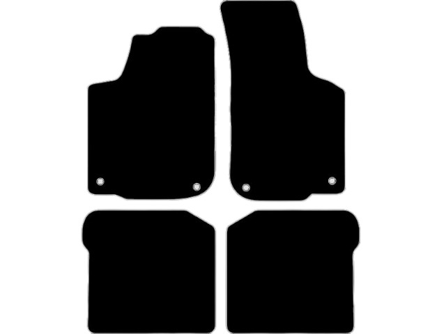 MATTENSET VELOURS (DONKERGRIJS) SKODA OCTAVIA I 1997-2003