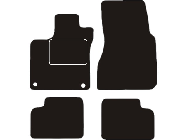 MATTENSET VELOURS (DONKERGRIJS) SMART FOR FOUR 2015-