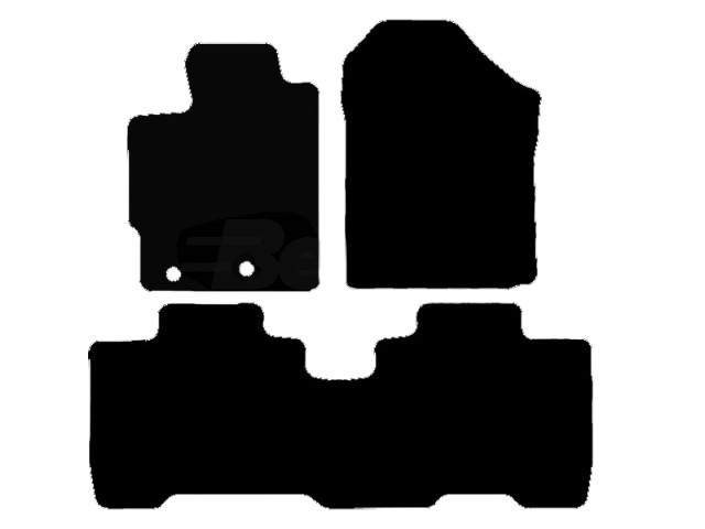 MATTENSET VELOURS (DONKERGRIJS) SUBARU TREZIA 2011-