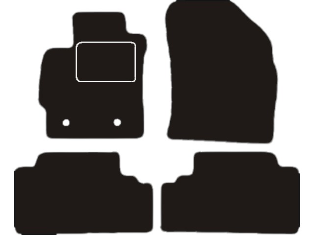 MATTENSET VELOURS (DONKERGRIJS) TOYOTA AURIS 2007-2009