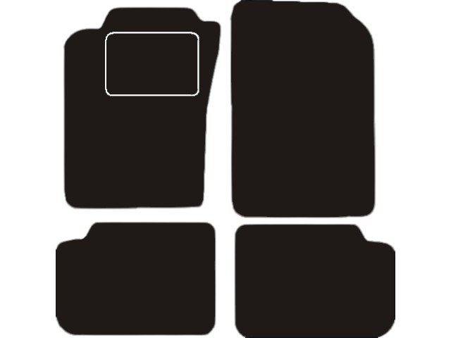 MATTENSET VELOURS (DONKERGRIJS) TOYOTA AVENSIS 1998-2003