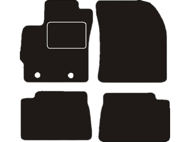 MATTENSET VELOURS (DONKERGRIJS) TOYOTA AURIS 2013-